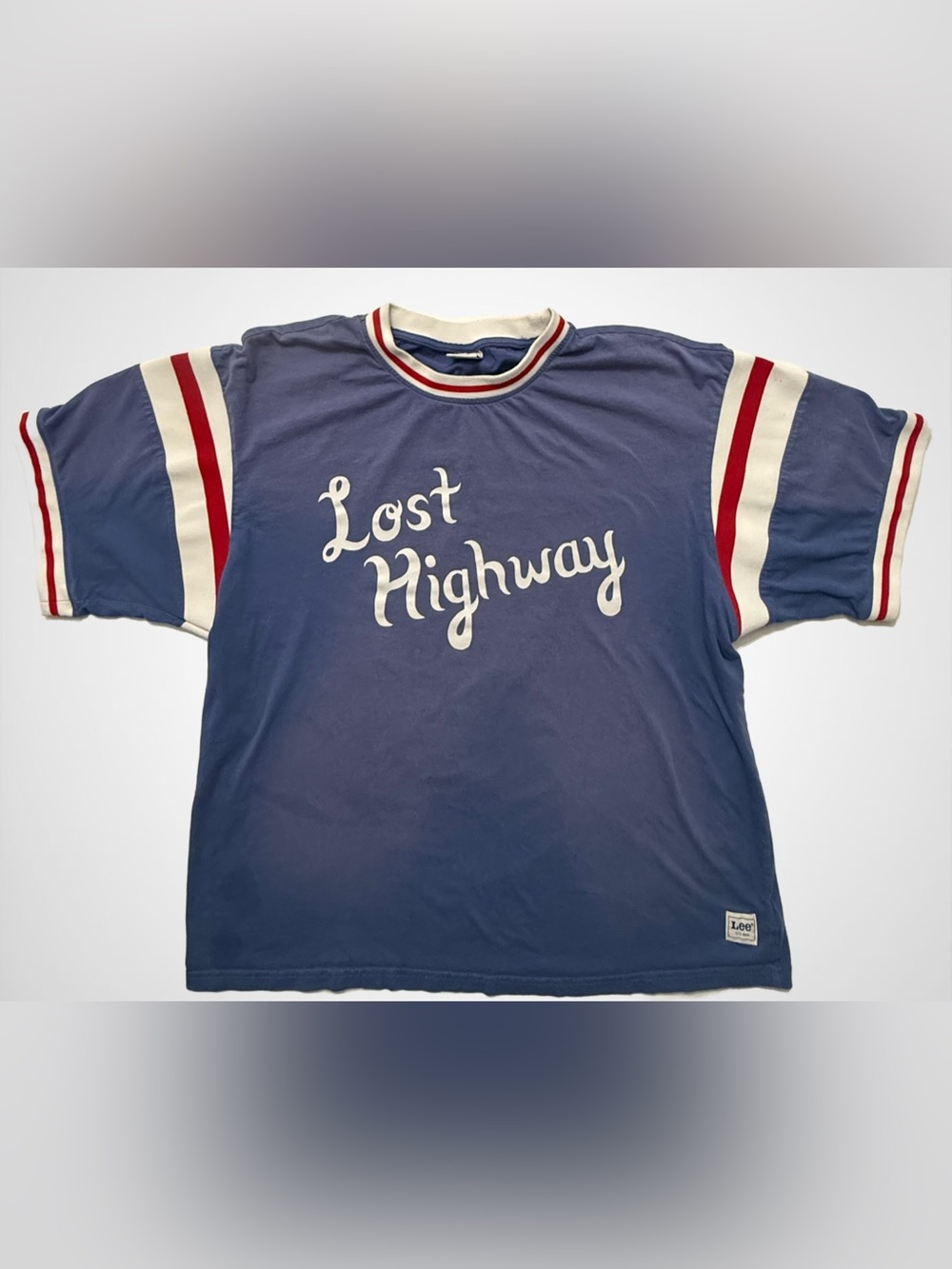 Lee x Kacey Musgraves Lost Highway Blue Ringer Graphic Tee Jersey 24x25